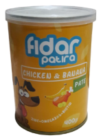 کنسرو غذای سگ فیدار پاتیرا مدل مرغ و موز  وزن 400 گرم - Image 2