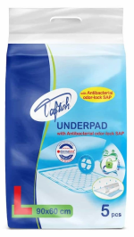 زیرانداز بهداشتی تافته مدل آنتی باکتریال بسته 5 عددی 60*90 سانتی متر - Image 2