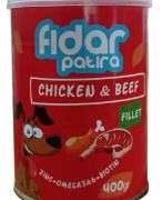 کنسرو غذای سگ فیدار پاتیرا مدل مرغ و گوشت وزن 400 گرم