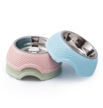 ظرف غذا و آب سگ  مدل استیل گرد - Image 3