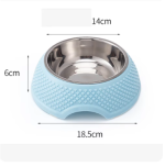 ظرف غذا و آب سگ  مدل استیل گرد - Image 6