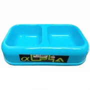 ظرف آب و غذای سگ و گربه مدل دوقلوی آلفا